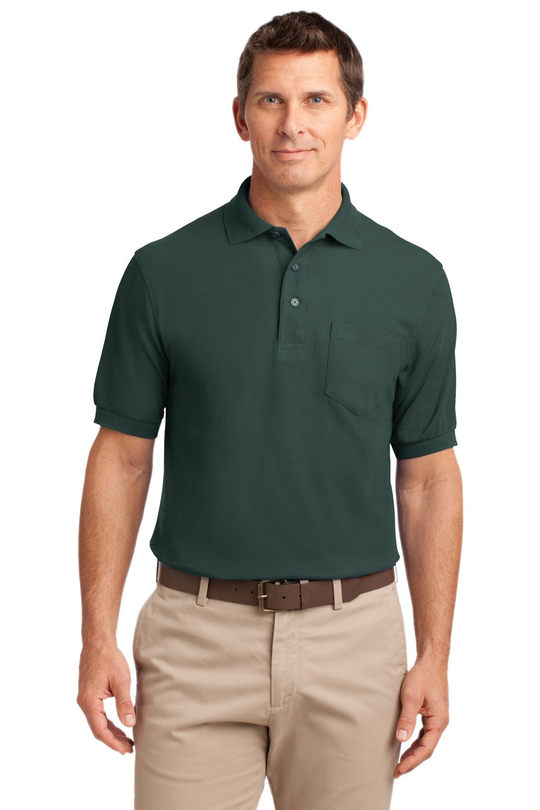 Port Authority® Tall Silk Touch Polo with Pocket. TLK500P