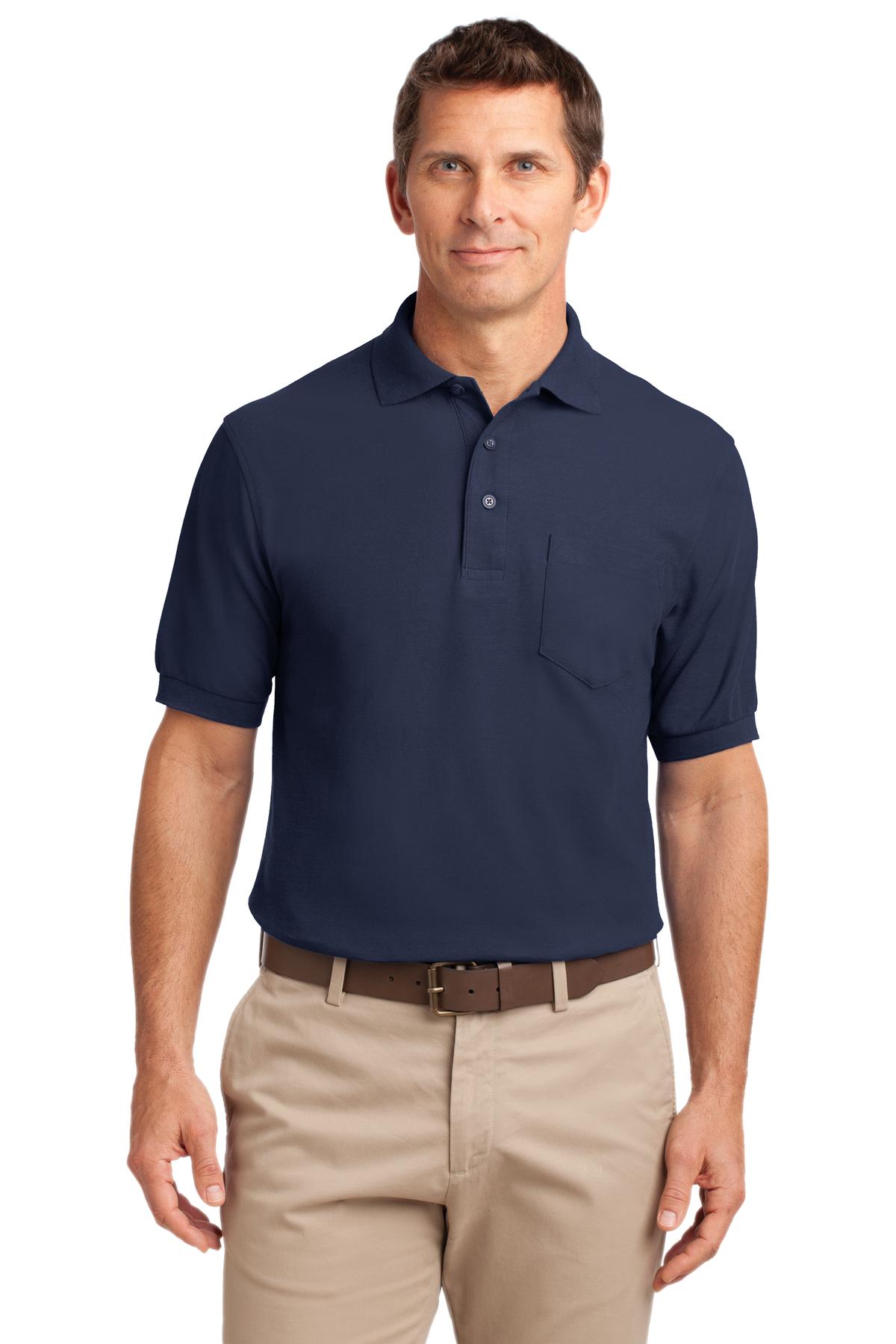 Port Authority® Tall Silk Touch Polo with Pocket. TLK500P