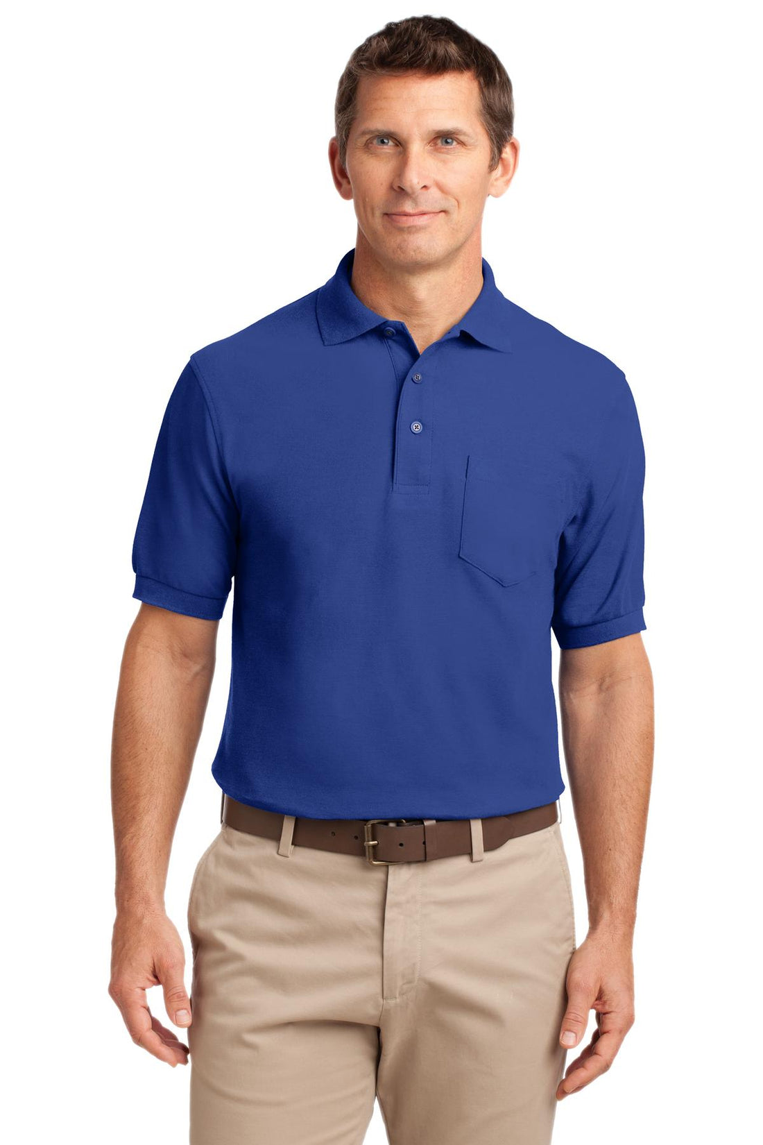 Port Authority® Tall Silk Touch Polo with Pocket. TLK500P