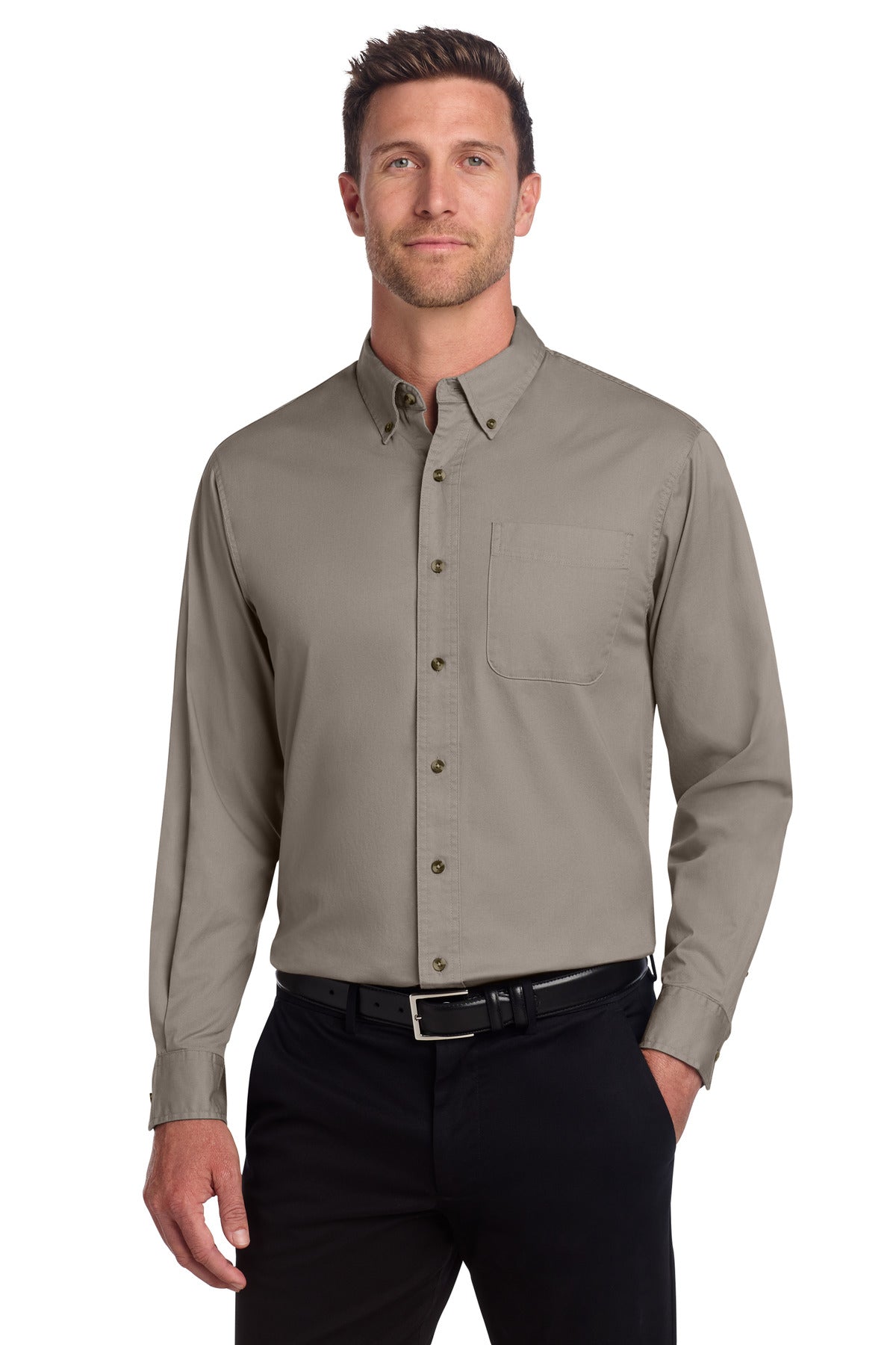 Port Authority® Tall Long Sleeve Twill Shirt.  TLS600T