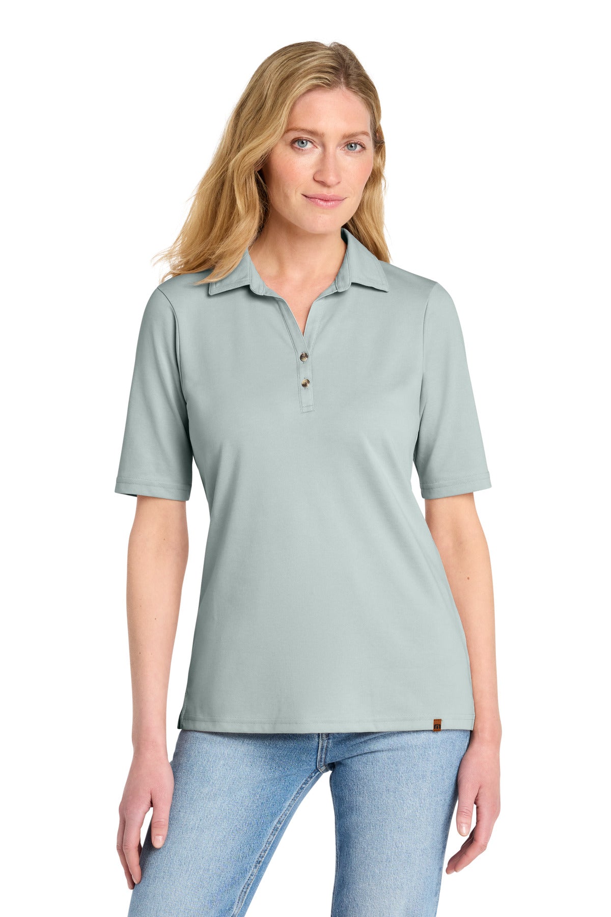 TravisMathew Women's Sunsetters Polo TM1LD004 - Balsam Green Heather - 2XL