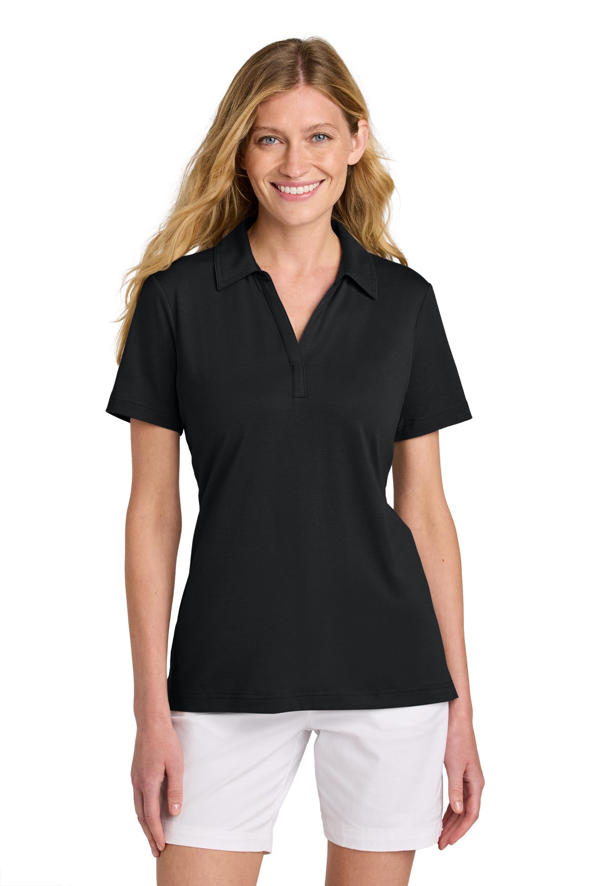 TravisMathew Women's Glenview Solid Polo TM1LF071 - Black - 2XL