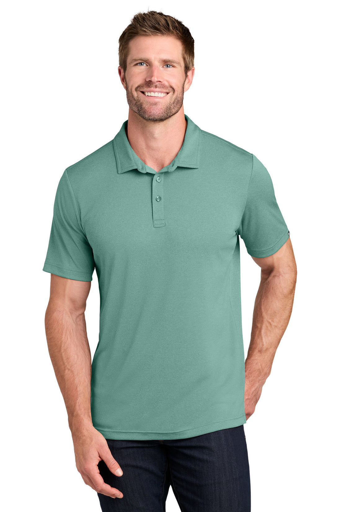 TravisMathew Coto Performance Polo. TM1MU410 - Beryl Green Heather - 2XL