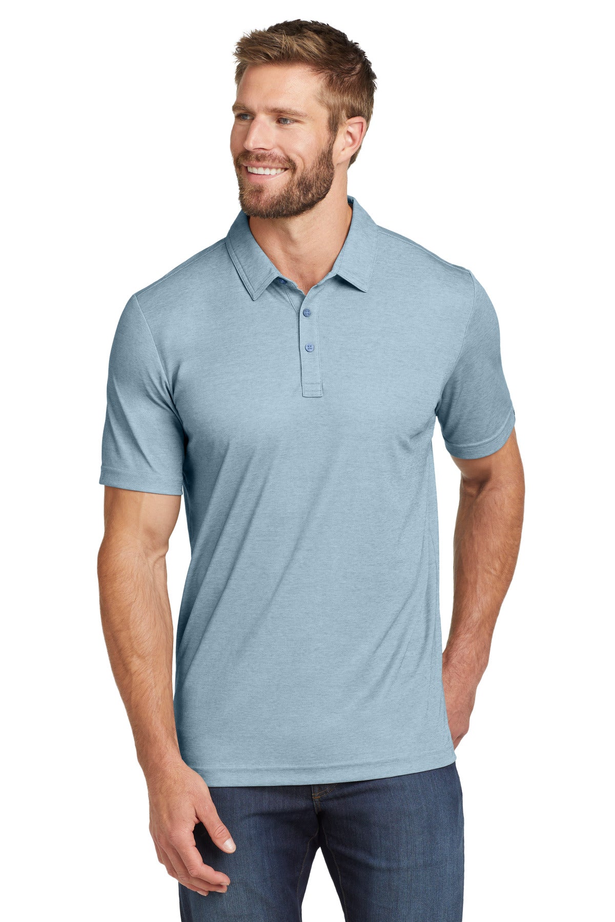 TravisMathew Oceanside Heather Polo. TM1MU412 - Allure Heather - 2XL