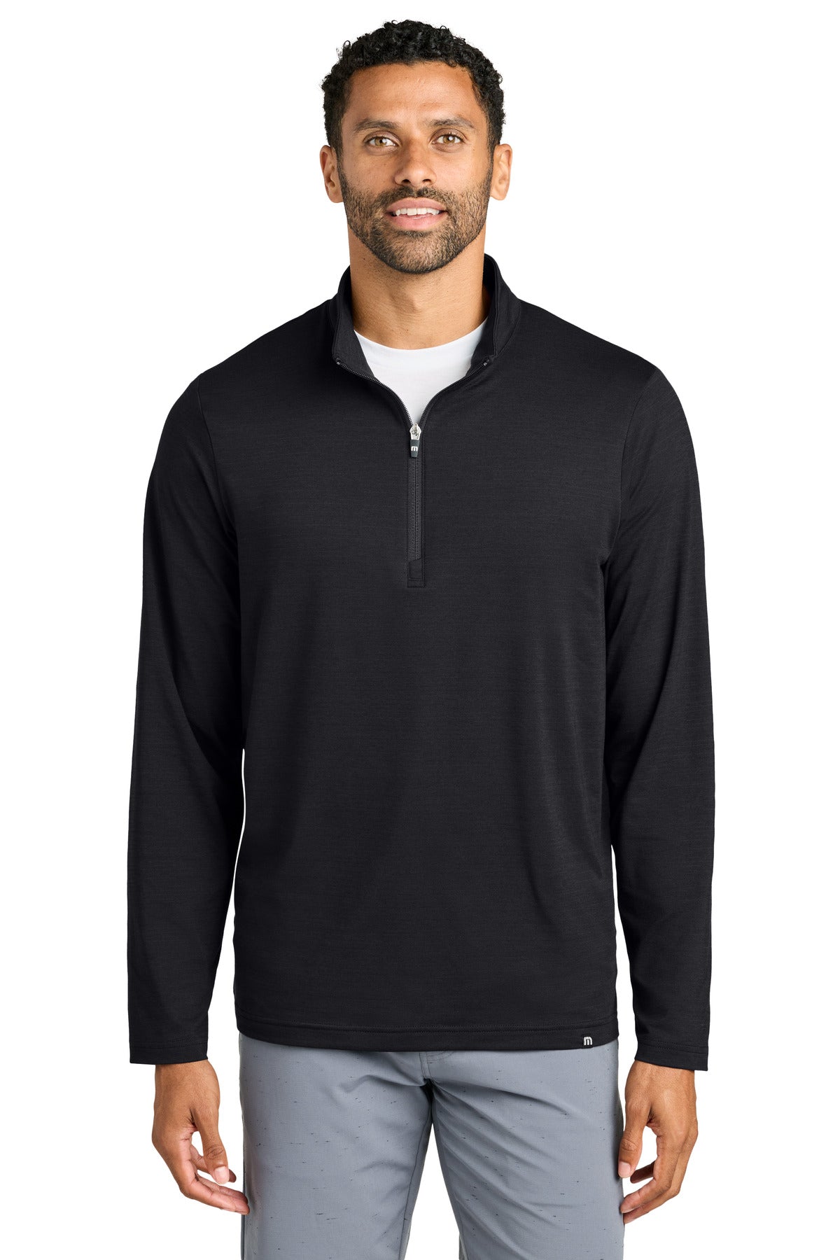 TravisMathew Crestview 1/4-Zip TM1MW452 - Black - 2XL