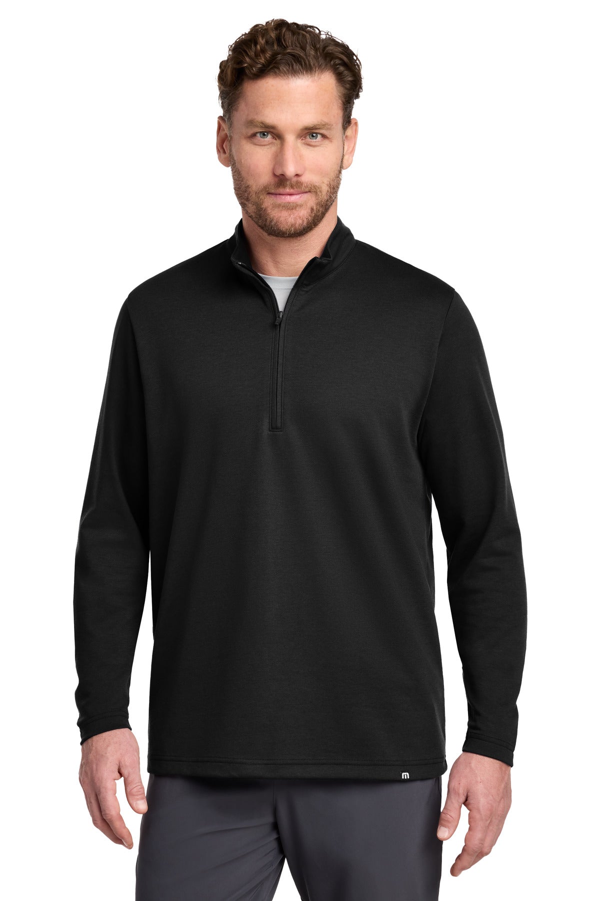 TravisMathew Coveside 1/4-Zip TM1MZ339 - Black - 2XL
