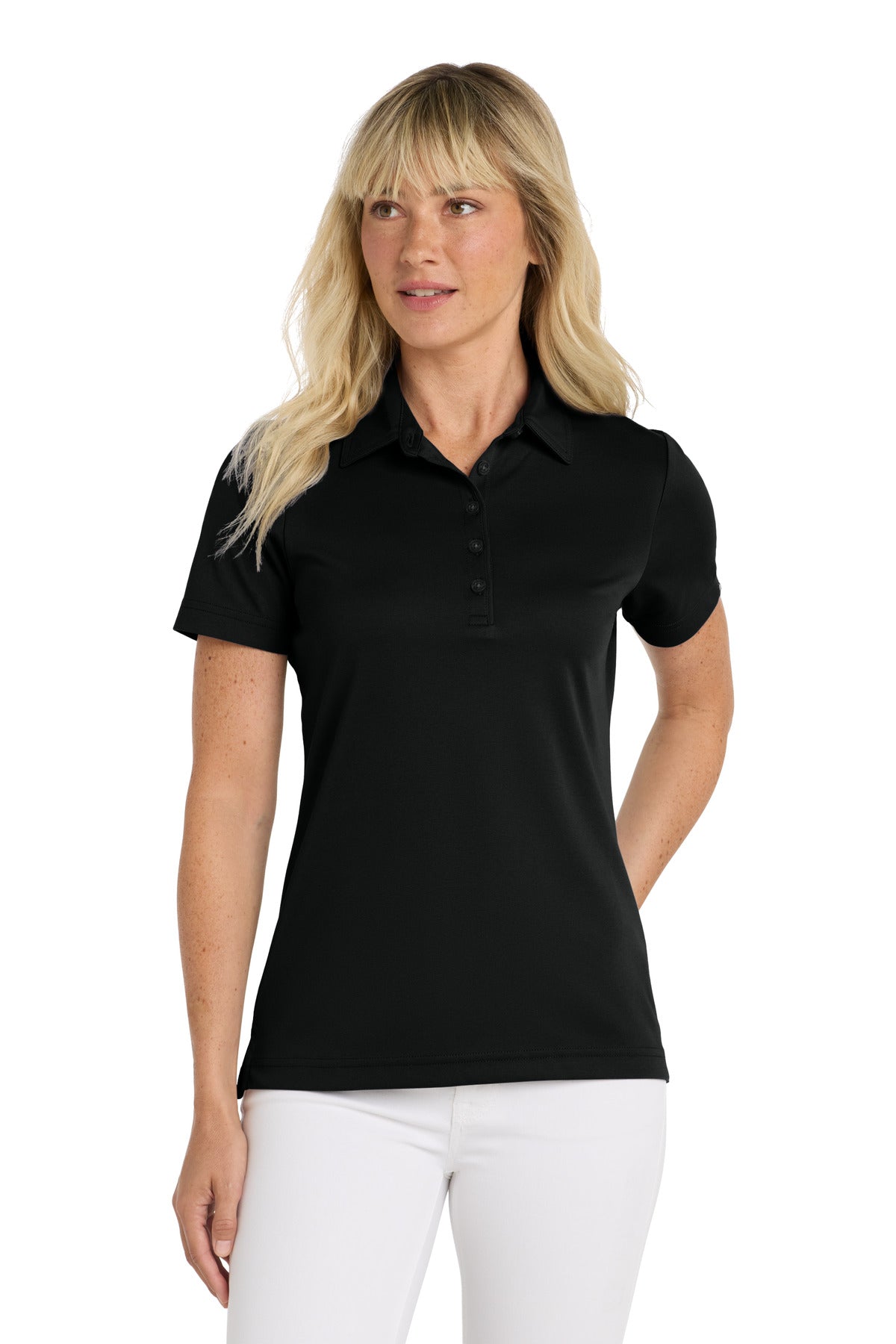 TravisMathew Women's Oceanside Solid Polo TM1WW001 - Black - 2XL