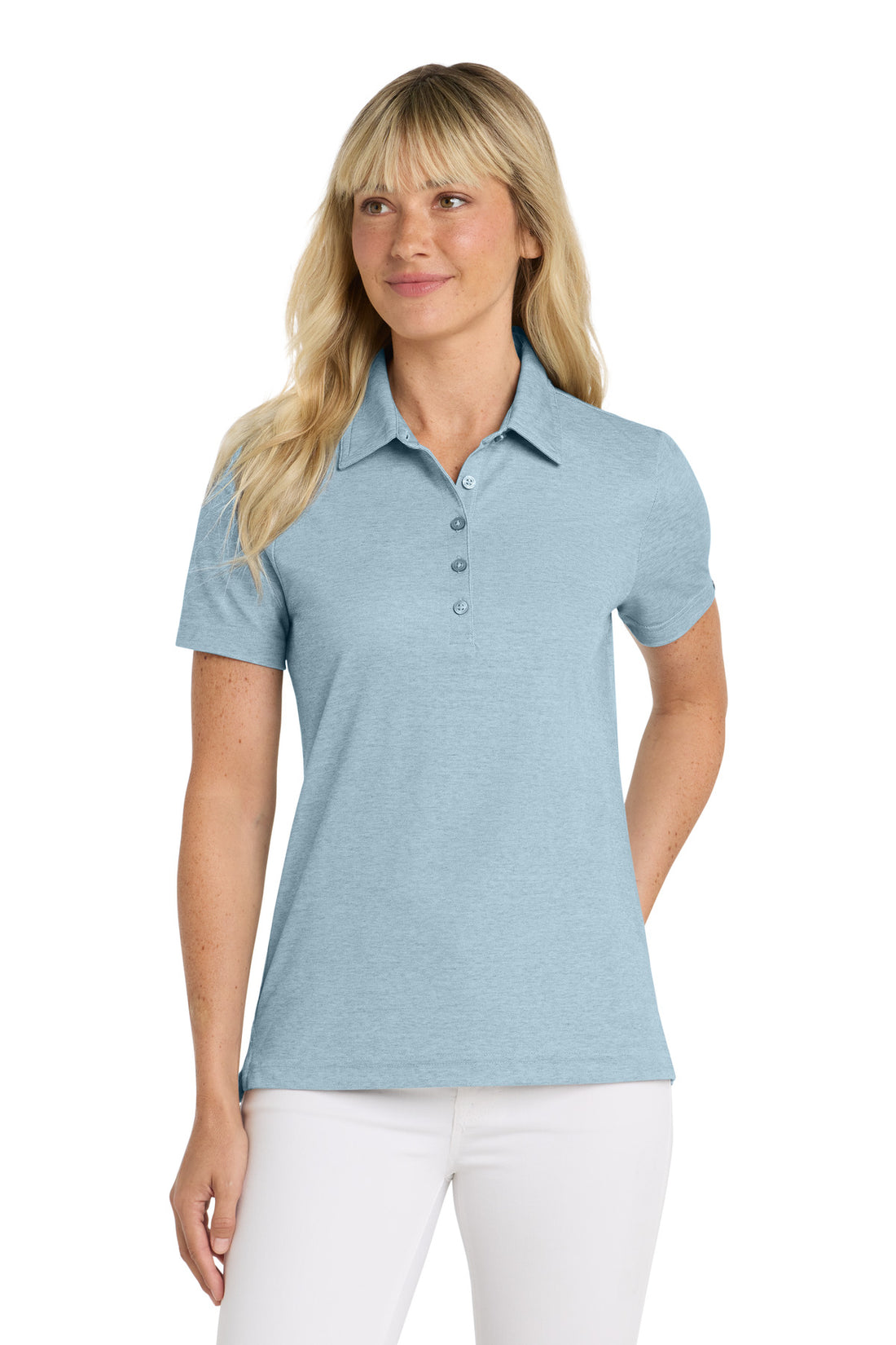 TravisMathew Women's Oceanside Heather Polo TM1WW002 - Allure Heather - 2XL