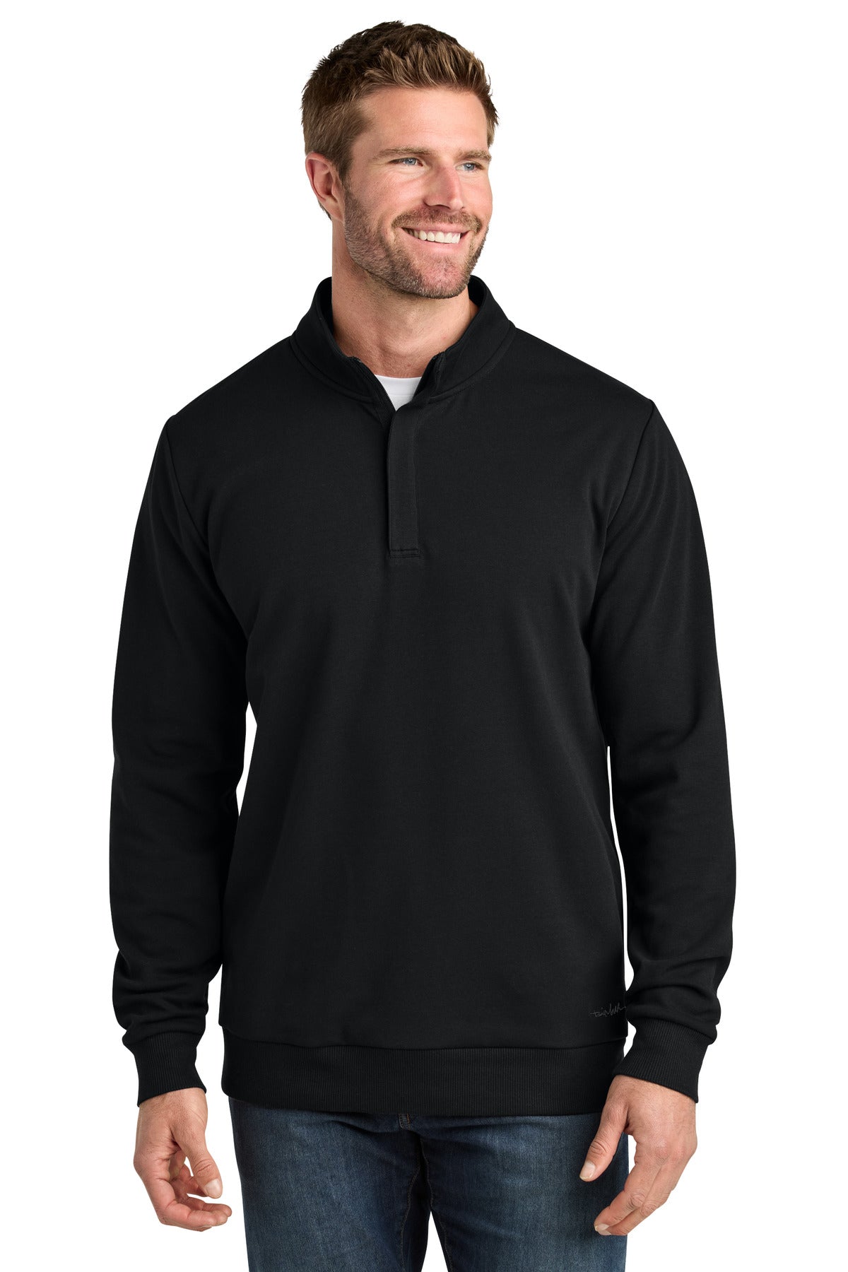 TravisMathew Ocean Villa 1/4-Zip TMA41421 - Black - 2XL