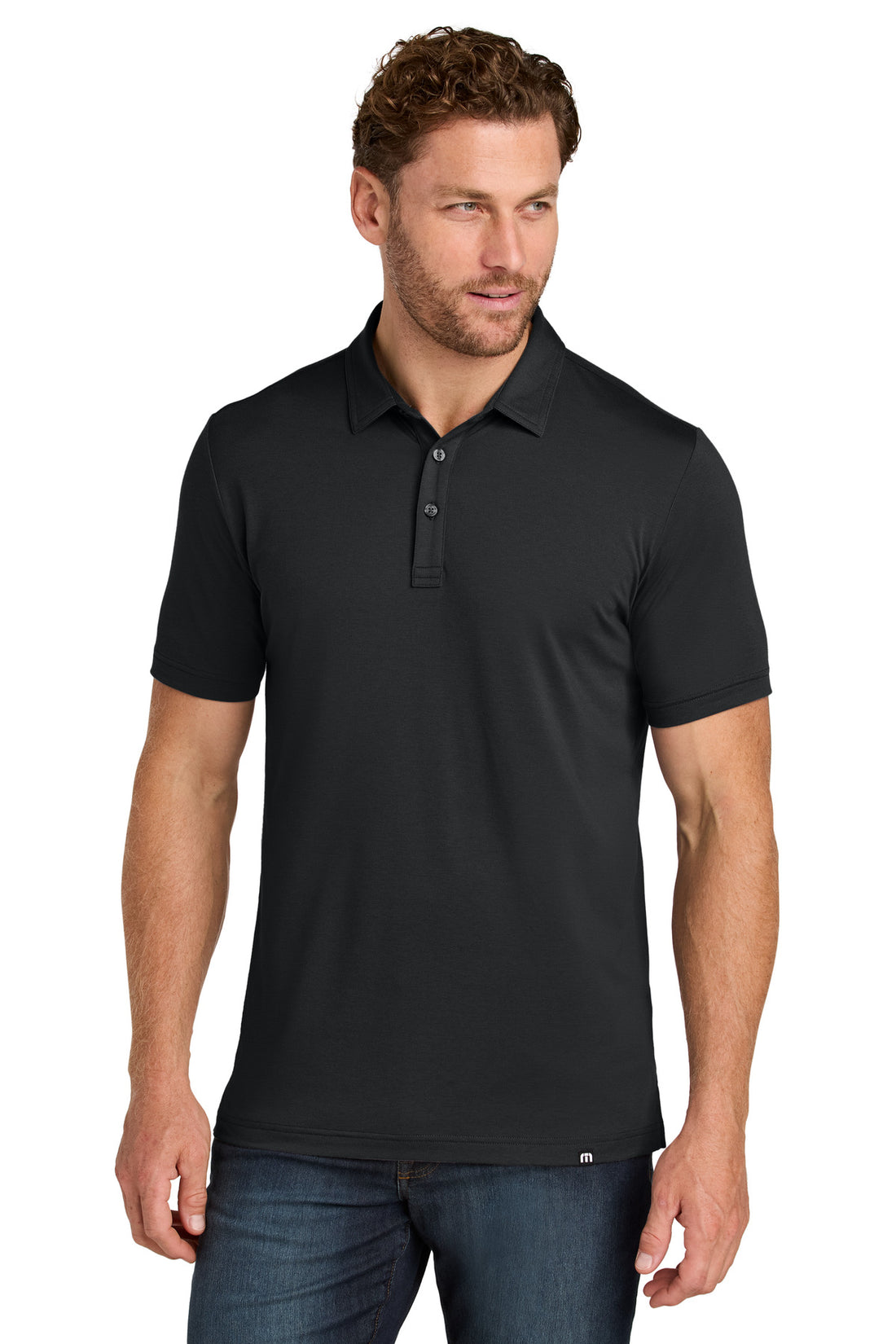 TravisMathew Glenview Solid Polo TMA41461 - Black - 2XL