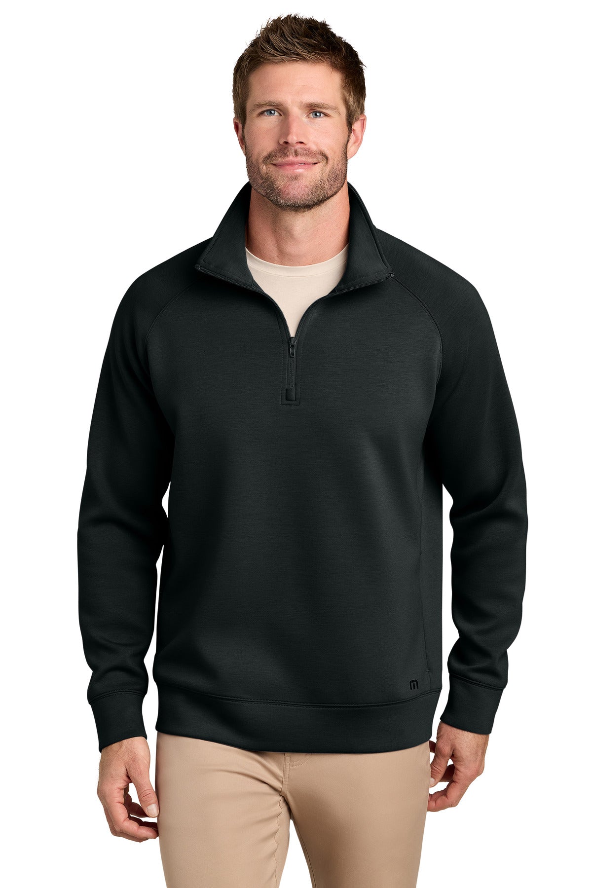 TravisMathew Momentum Shift 1/4-Zip TMA42408 - Black - 2XL