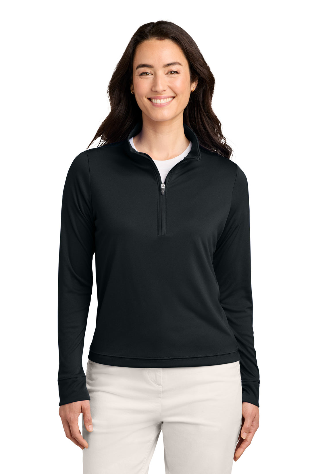 TravisMathew Women's Coto 1/2-Zip TMA42777 - Black - 2XL