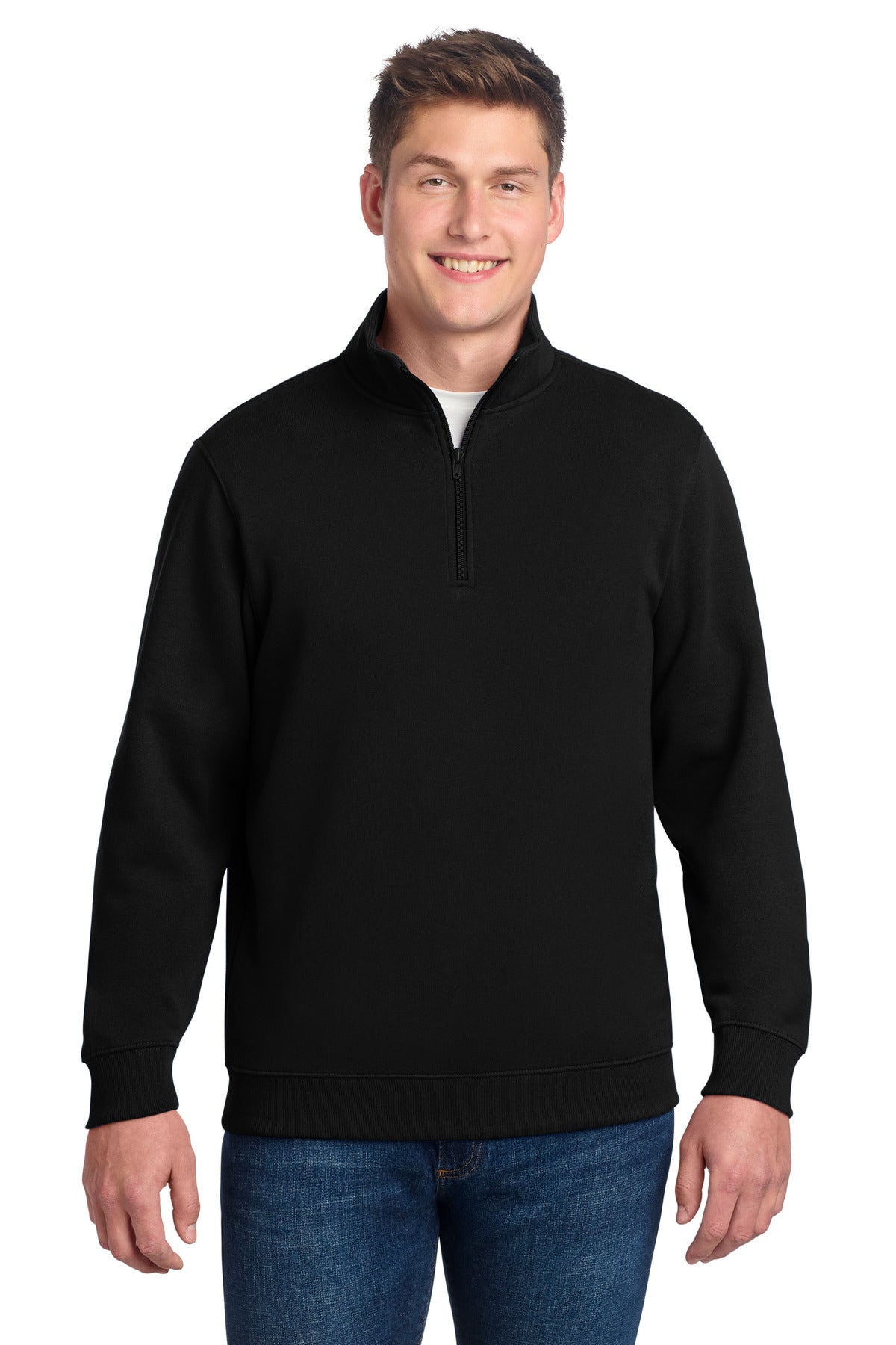Sport-Tek® Tall 1/4-Zip Sweatshirt. TST253 - Black - 2XLT
