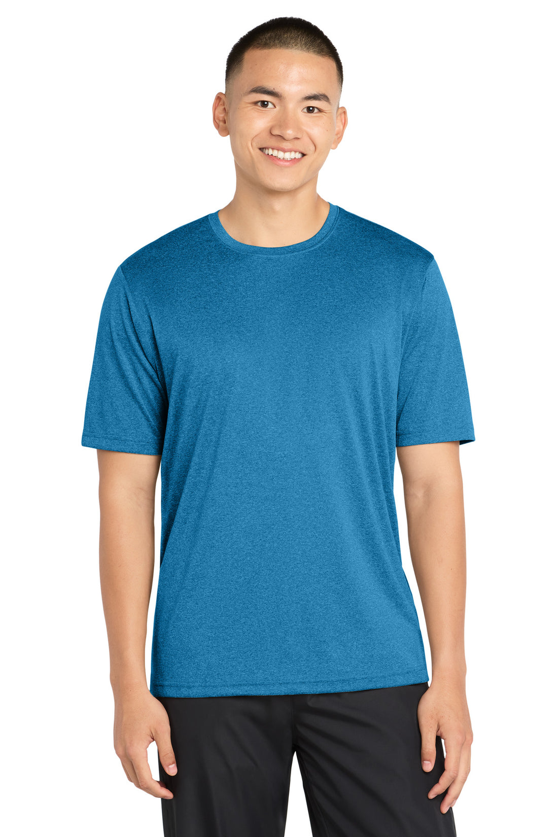 Sport-Tek® Tall Heather Contender Tee. TST360 - Blue Wake Heather - 2XLT