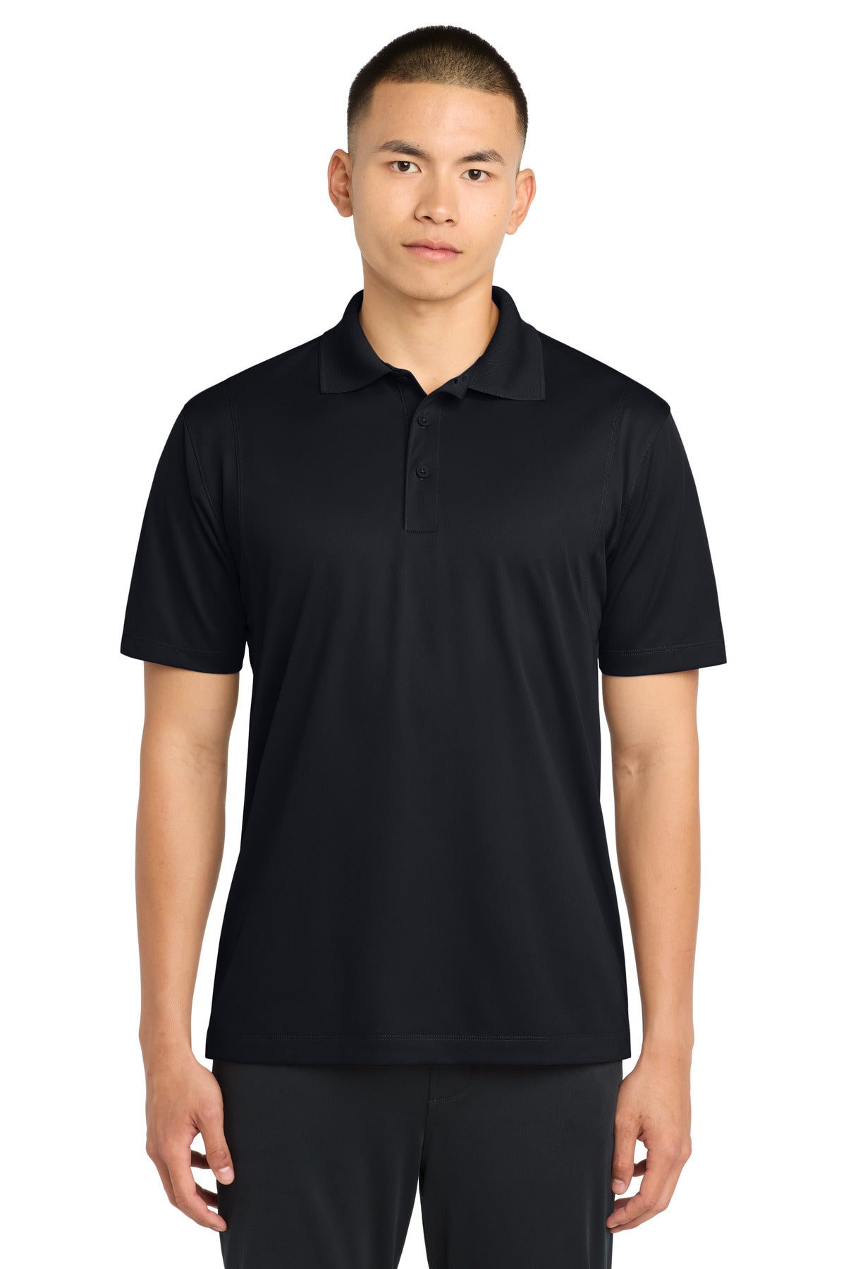 Sport-Tek® Tall Micropique Sport-Wick® Polo. TST650 - Black - 2XLT