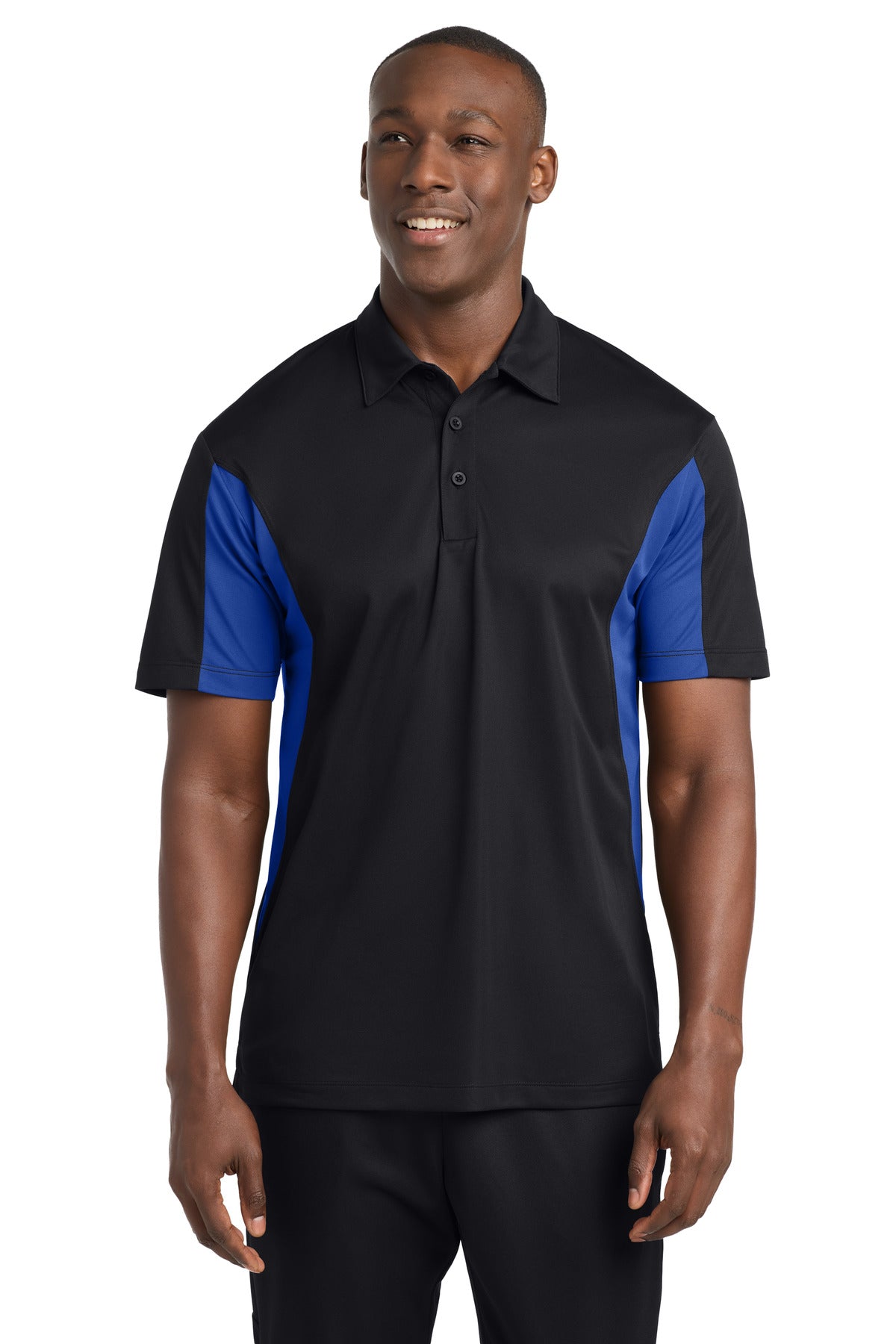 Sport-Tek® Tall Side Blocked Micropique Sport-Wick® Polo. TST655