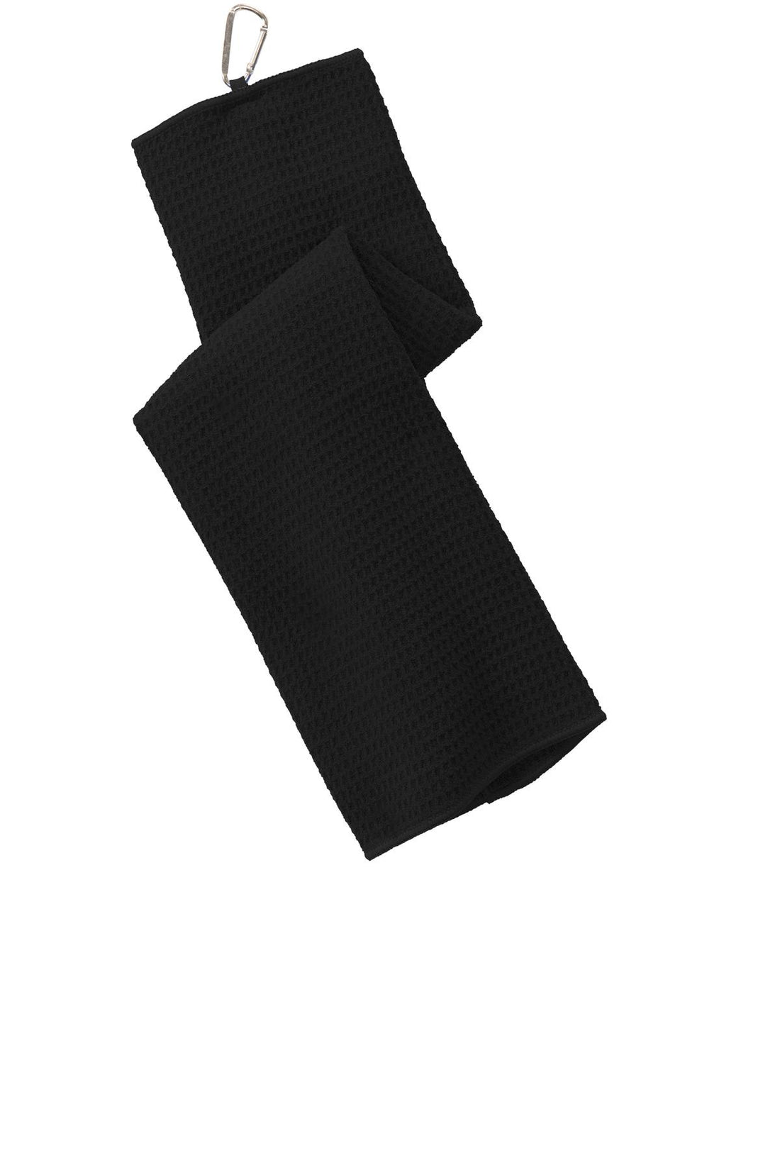 Port Authority® Waffle Microfiber Golf Towel. TW60 - Black - OSFA