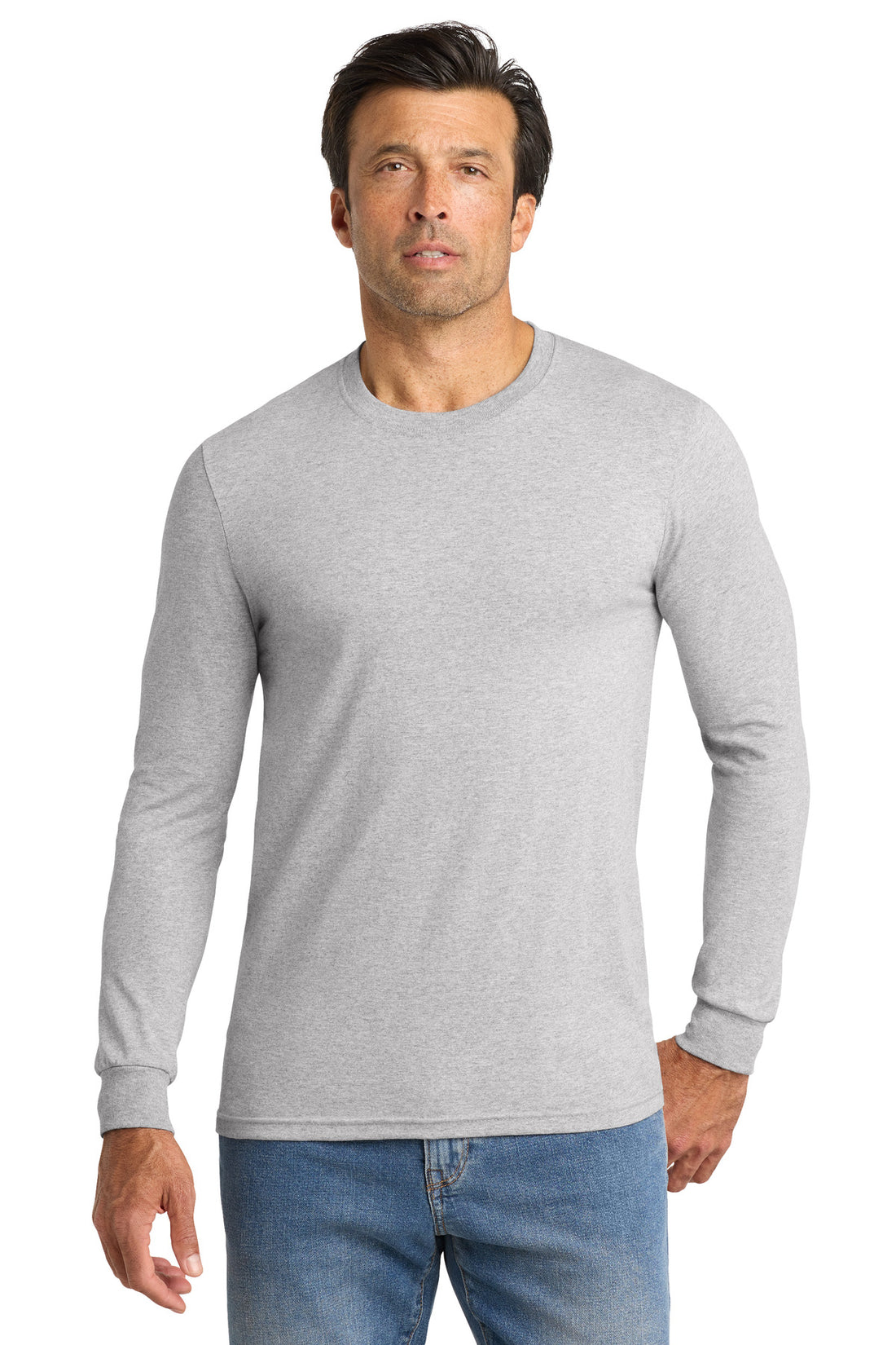 Volunteer Knitwear All-American Long Sleeve Tee VL100LS - Athletic Heather - 2XL