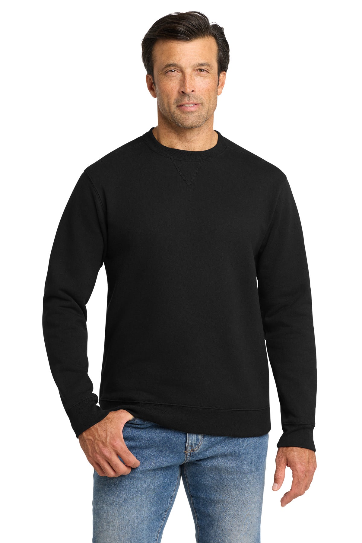Volunteer Knitwear Chore Fleece Crewneck VL130 - Deep Black - 2XL