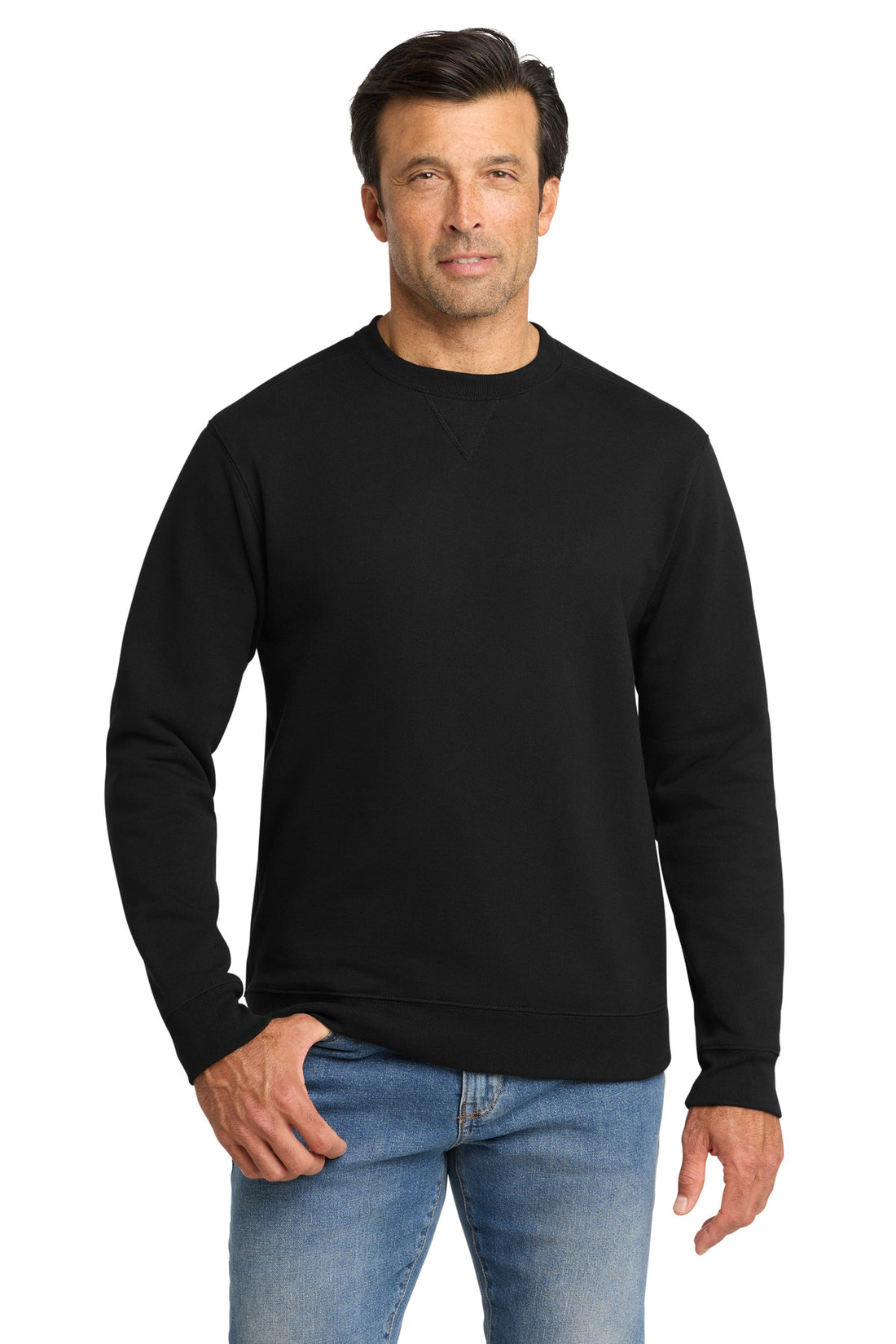 Volunteer Knitwear Chore Fleece Crewneck VL130 - Deep Black - 2XL