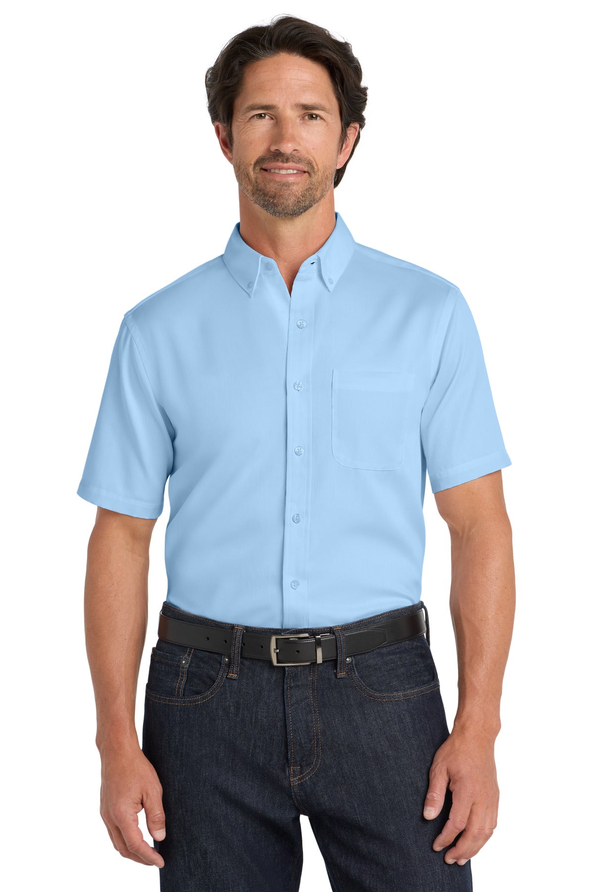 Port Authority® Short Sleeve SuperPro React Twill Shirt. W809
