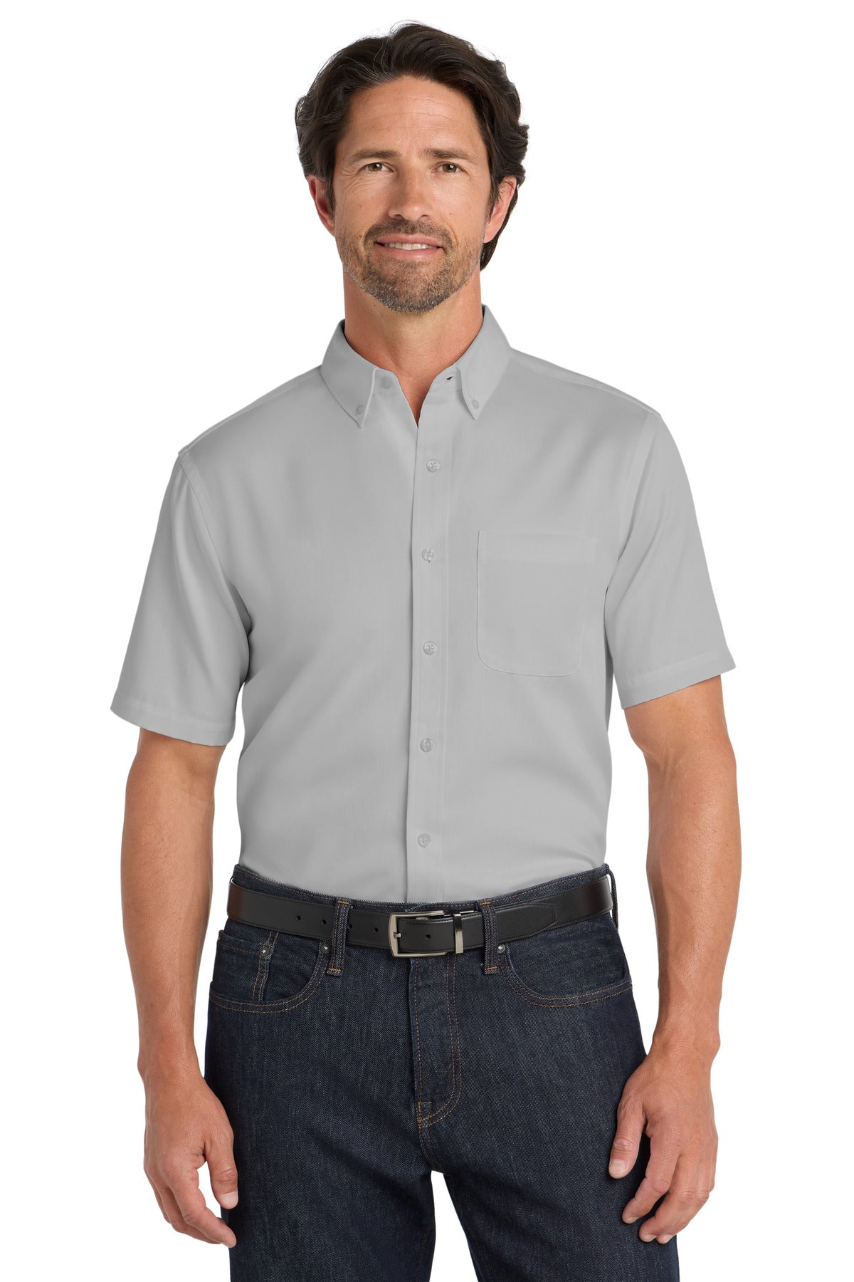 Port Authority® Short Sleeve SuperPro React Twill Shirt. W809