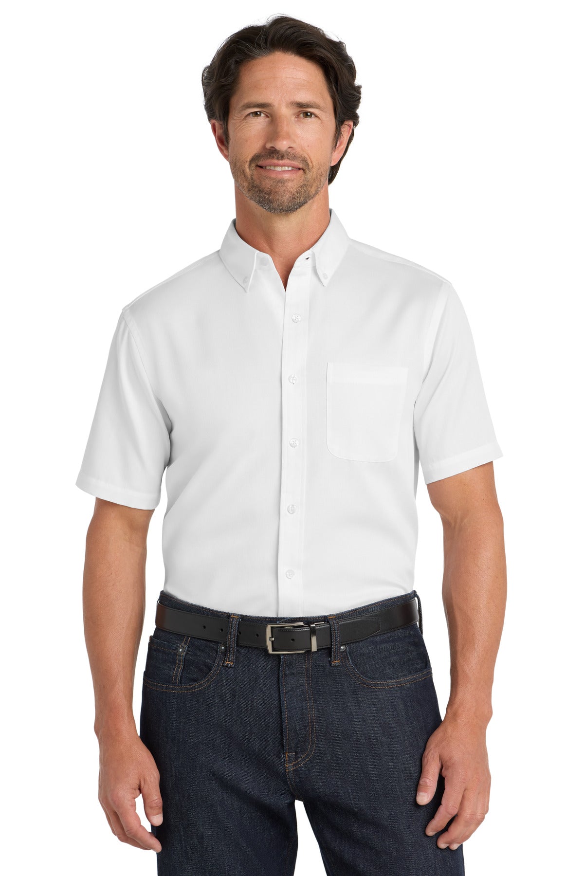 Port Authority® Short Sleeve SuperPro React Twill Shirt. W809
