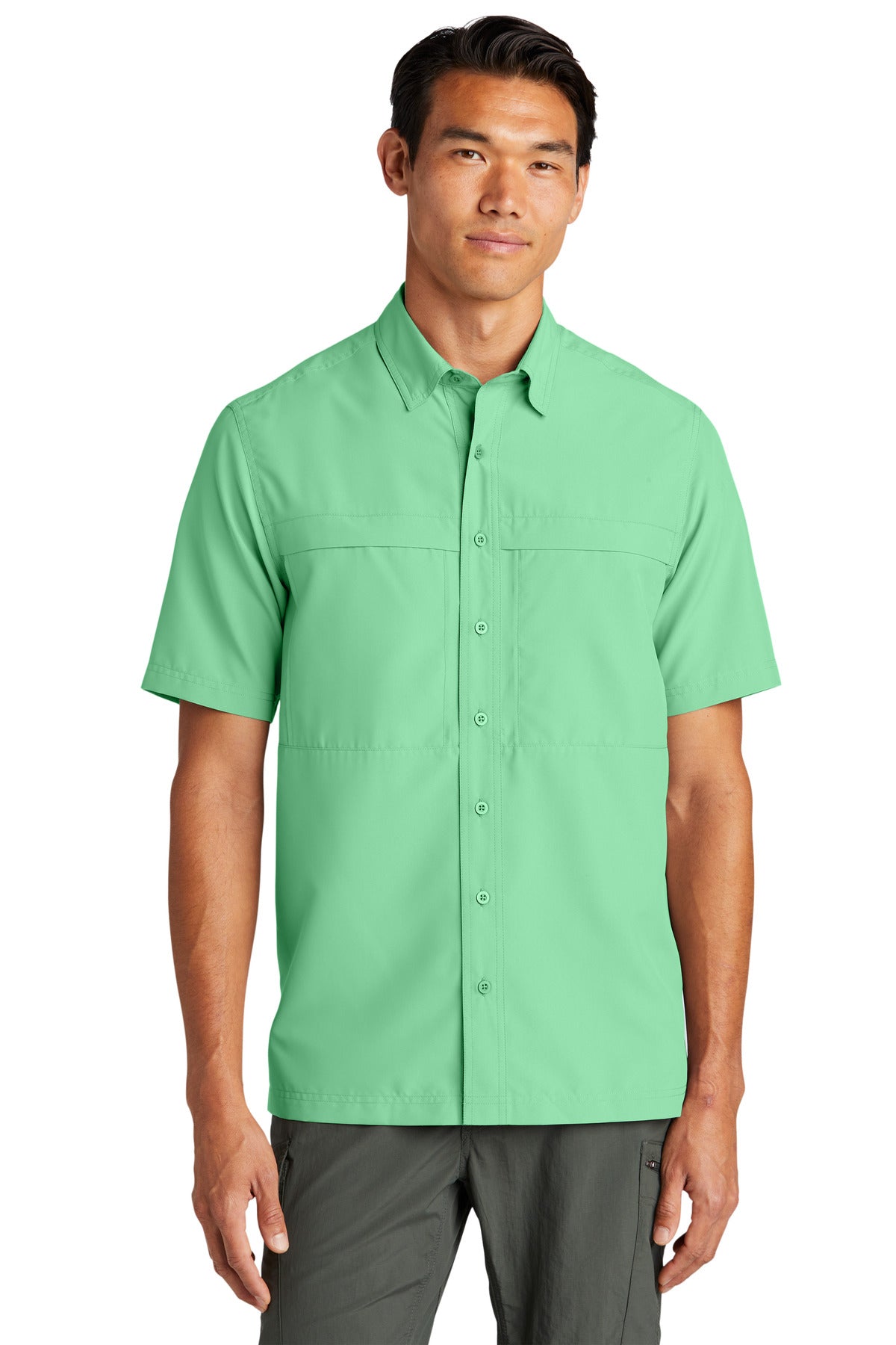 Port Authority® Short Sleeve UV Daybreak Shirt W961 - Bright Seafoam - 2XL