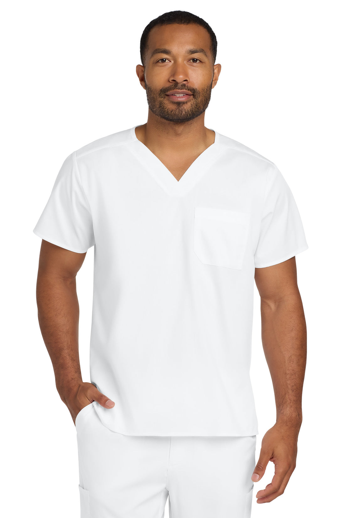 Wink® Unisex WorkFlex Chest Pocket V-Neck Top WW3160