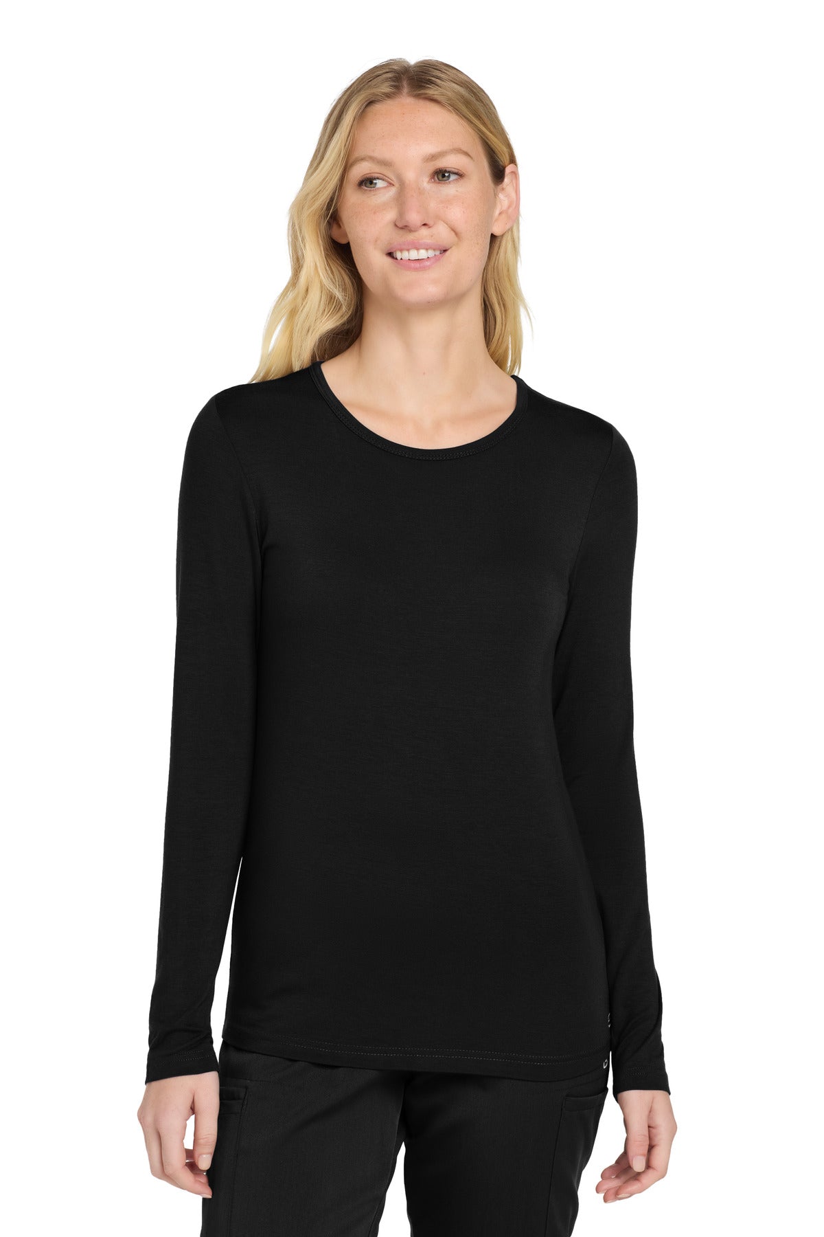 Wink® Women's Long Sleeve Layer Tee WW4029 - Black - 2XL