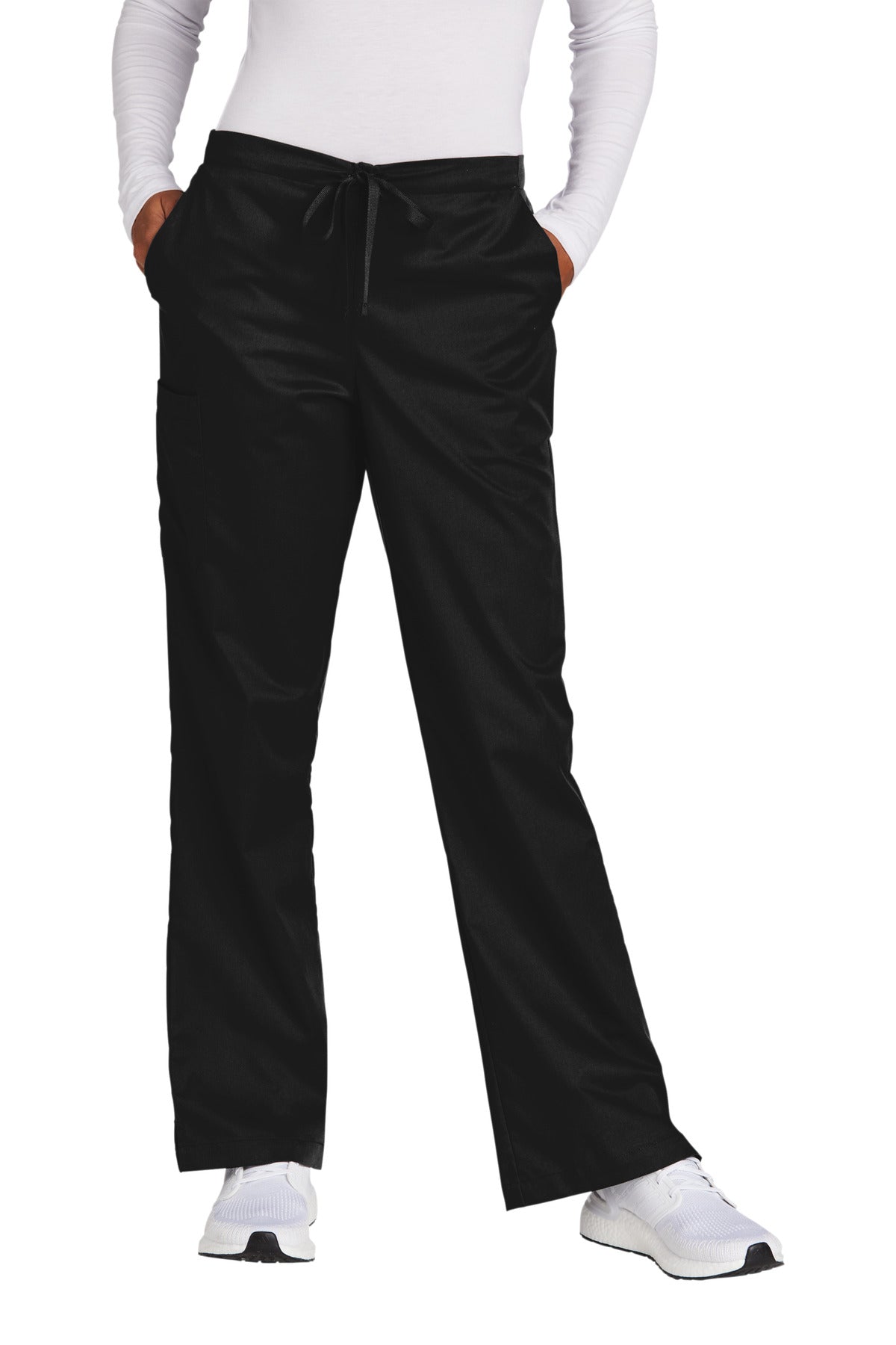 Wink® Women's Petite WorkFlex Flare Leg Cargo Pant WW4750P - Black - 2XLP