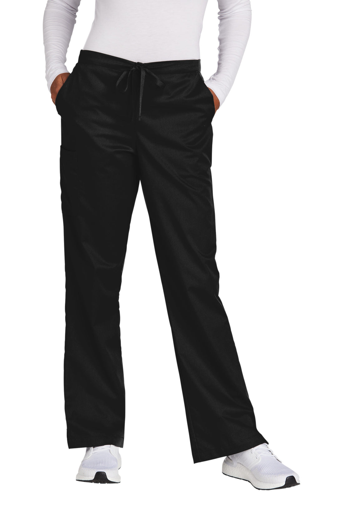 Wink® Women's Petite WorkFlex Flare Leg Cargo Pant WW4750P - Black - 2XLP