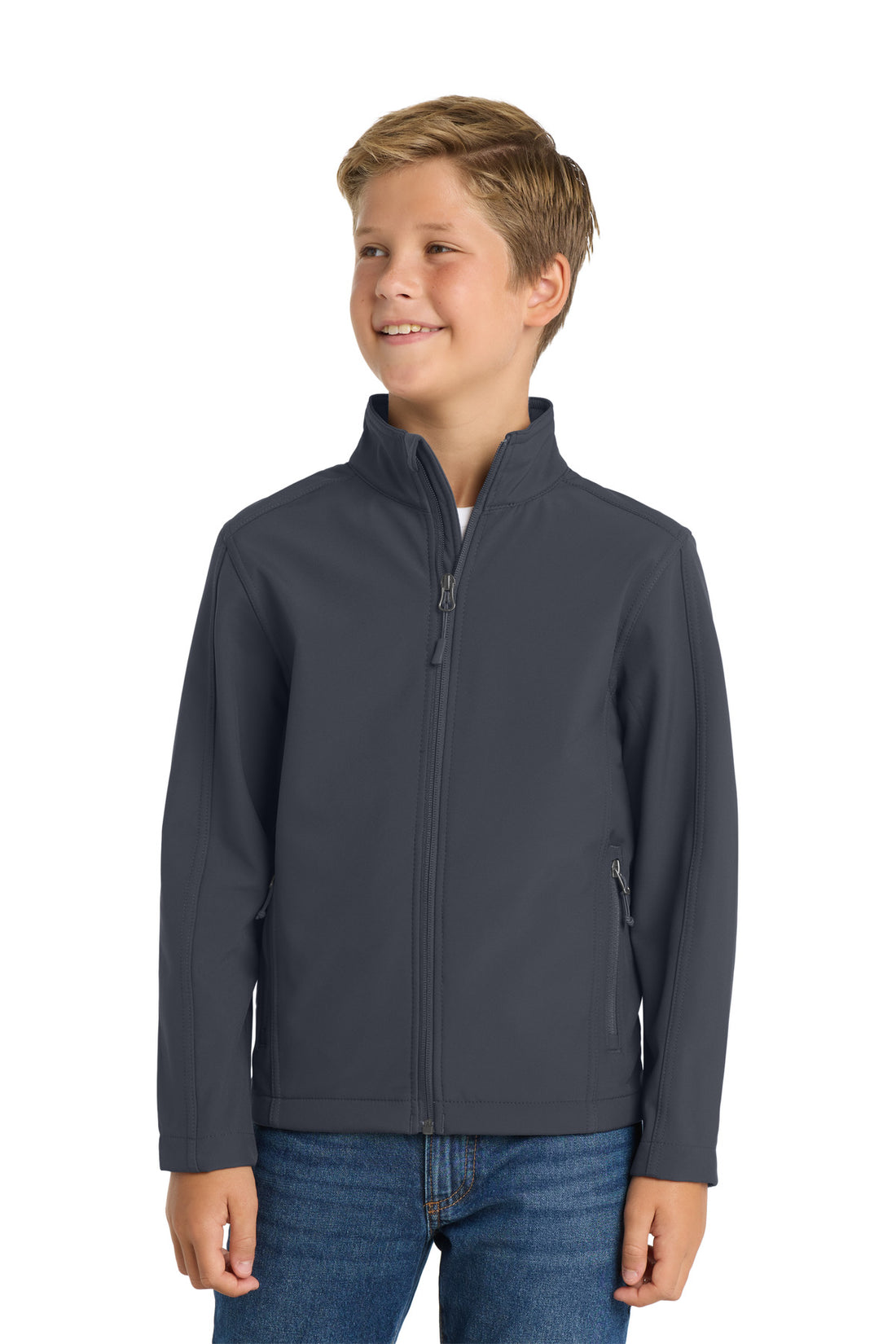 Port Authority® Youth Core Soft Shell Jacket. Y317 - Battleship Grey - XS
