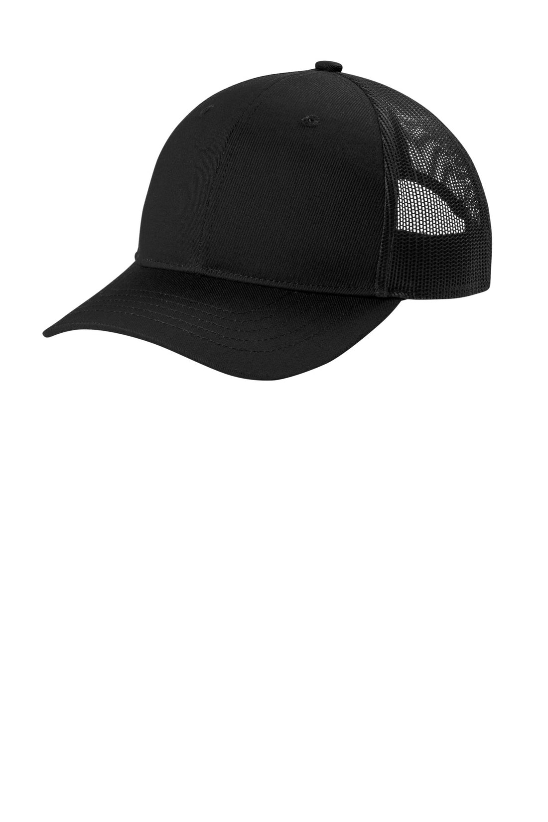 Port Authority® Youth Snapback Trucker Cap YC402 - Black - OSFA
