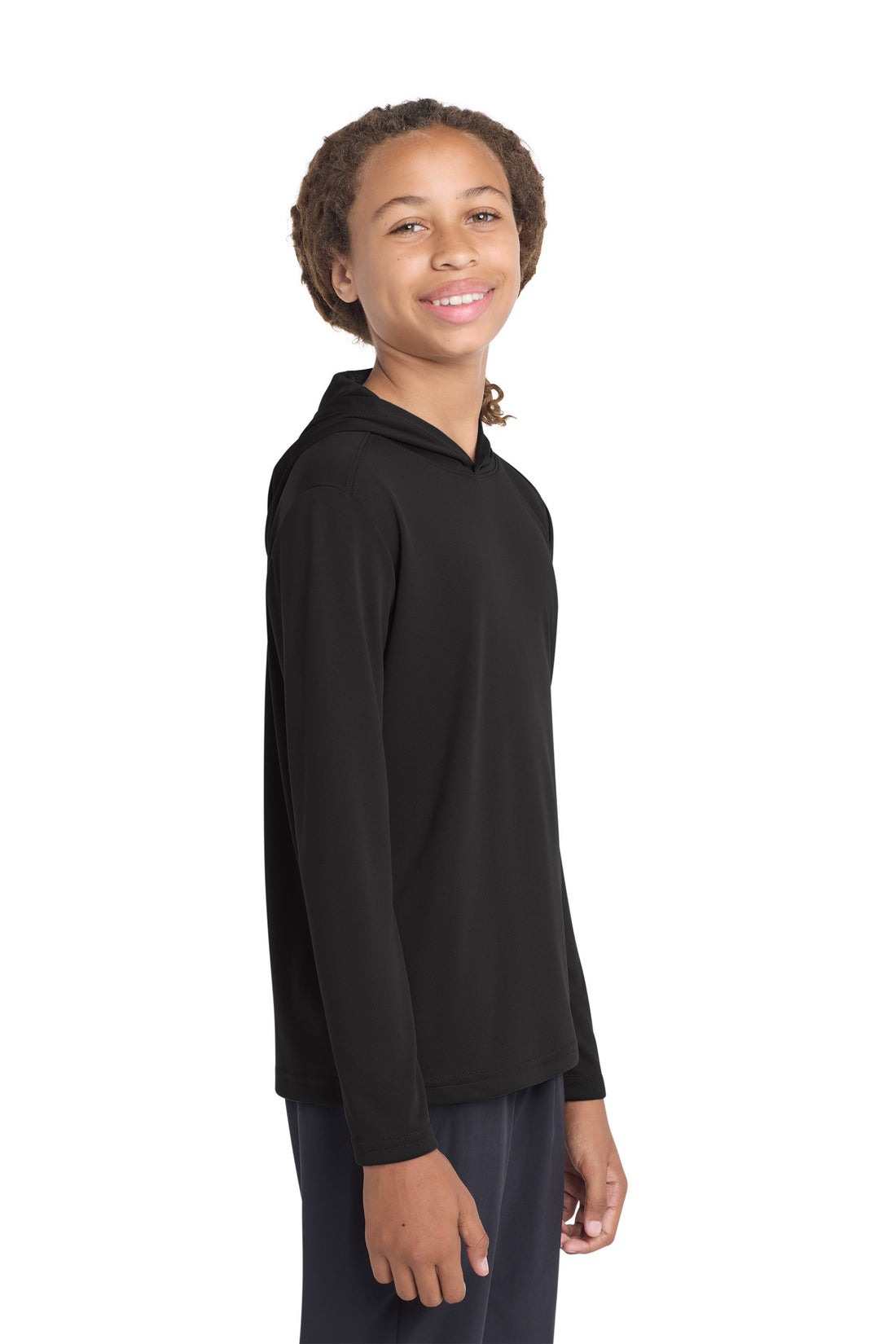 Sport-Tek ® Youth PosiCharge ® Competitor  Hooded Pullover. YST358 - Black - XS