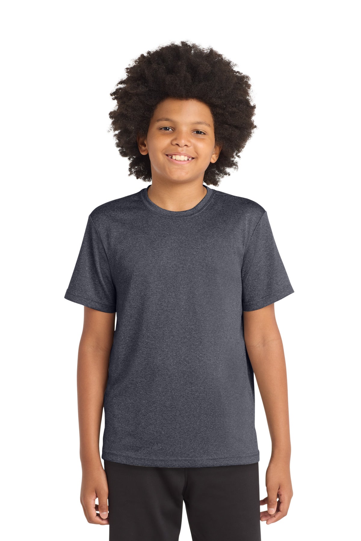 Sport-Tek® Youth Heather Contender Tee. YST360 - Graphite Heather - XS