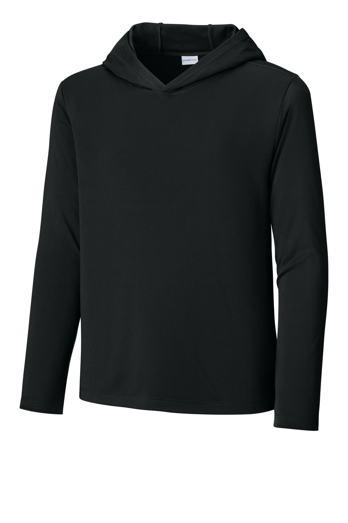 Sport-Tek® Youth Posi-UV® Pro Long Sleeve Hoodie YST420LSH - Black - L