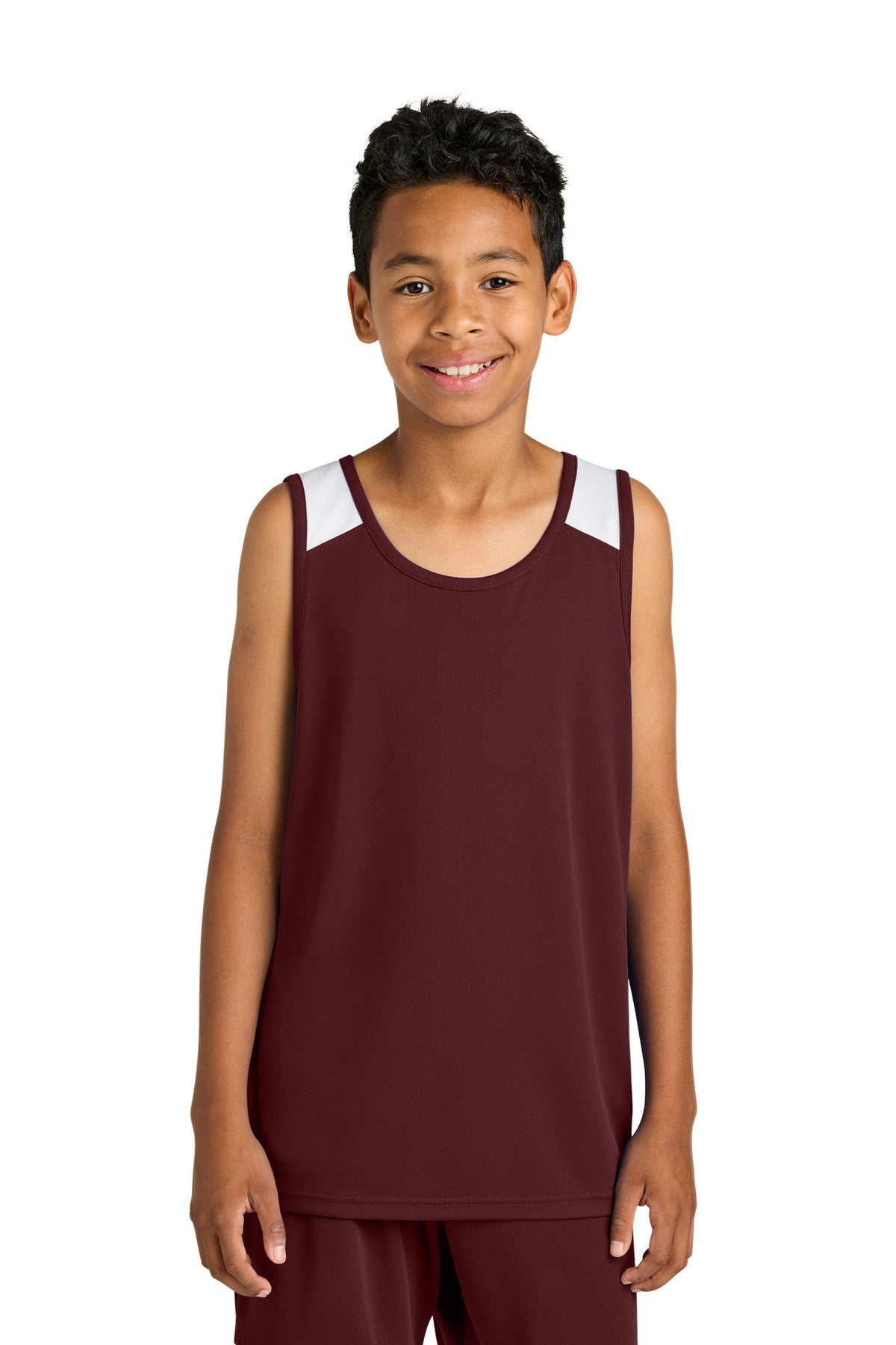 Sport-Tek® Youth Club Track Tank YST446