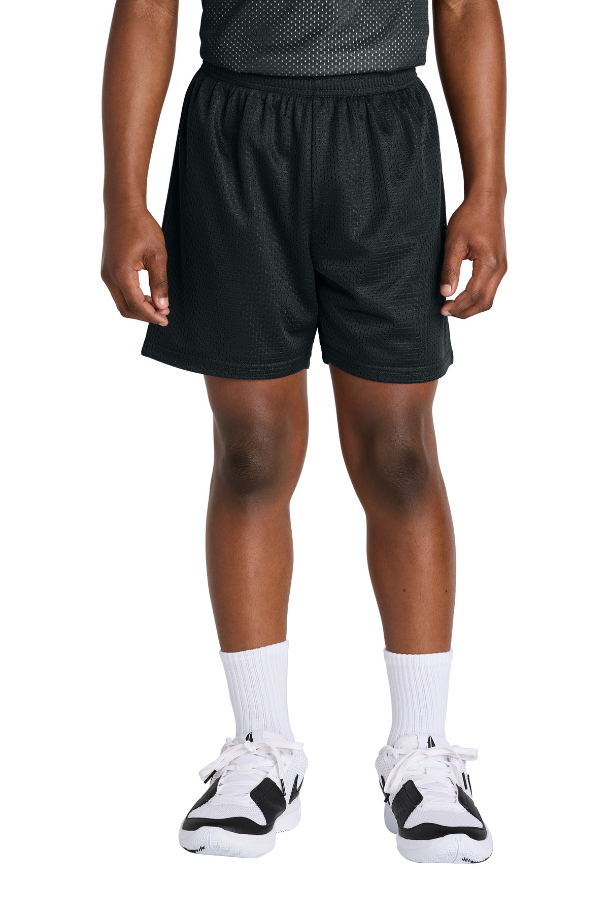 Sport-Tek® Youth PosiCharge® Mesh 5  Short YST5100 - Black - L