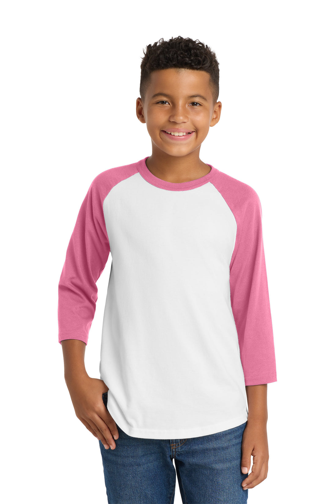 Sport-Tek® Youth Colorblock Raglan Jersey.  YT200