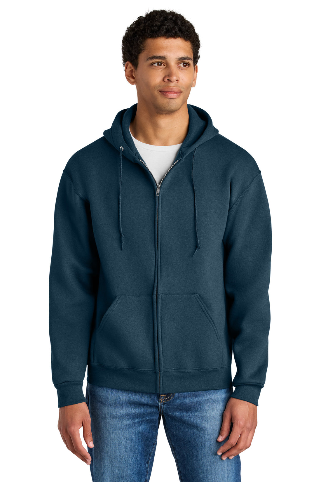 Jerzees Rugged Unisex Full-Zip Hooded Sweatshirt Z12M