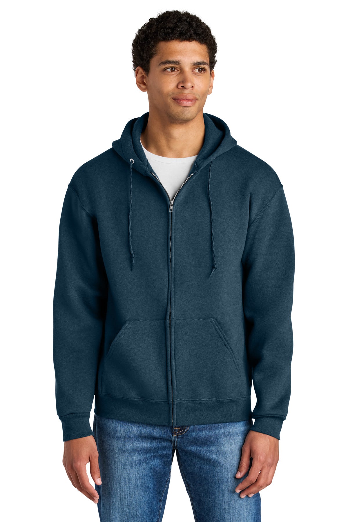 Jerzees Rugged Unisex Full-Zip Hooded Sweatshirt Z12M